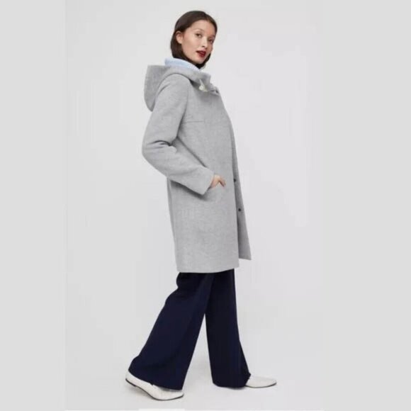 Aritzia Babaton Pearce Wool-blend coat with hood light gray | XXS - Picture 12 of 13